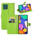 For Samsung Galaxy F62 / M62 Litchi Texture Horizontal Flip Protective Case with Holder & Card Slots & Wallet(Green) - 1