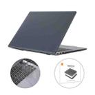 ENKAY for Huawei MateBook D 14  / Honor MagicBook 14 US Version 2 in 1 Crystal Protective Case with TPU Keyboard Film(Black) - 1