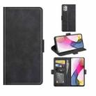 For Motorola Moto G Stylus 2021 Dual-side Magnetic Buckle Horizontal Flip Leather Case with Holder & Card Slots & Wallet(Black) - 1