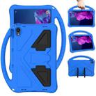 For Lenovo Tab P11 / J606F EVA Flat Anti Falling Protective Case Shell with Holder(Blue) - 1