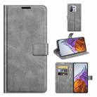 For Xiaomi Mi 11 Pro 4G / 5G Retro Calf Pattern Buckle Horizontal Flip Leather Case with Holder & Card Slots & Wallet(Grey) - 1