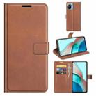 For Xiaomi Mi 11 Lite 4G / 5G Retro Calf Pattern Buckle Horizontal Flip Leather Case with Holder & Card Slots & Wallet(Light Brown) - 1