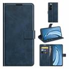 For Xiaomi Mi 10S Retro Calf Pattern Buckle Horizontal Flip Leather Case with Holder & Card Slots & Wallet(Blue) - 1