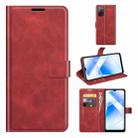 For OPPO A55 5G Retro Calf Pattern Buckle Horizontal Flip Leather Case with Holder & Card Slots & Wallet(Red) - 1