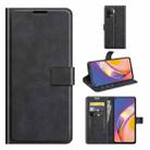 For OPPO A94 4G / F19 Pro Retro Calf Pattern Buckle Horizontal Flip Leather Case with Holder & Card Slots & Wallet(Black) - 1