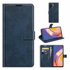 For OPPO A94 4G / F19 Pro Retro Calf Pattern Buckle Horizontal Flip Leather Case with Holder & Card Slots & Wallet(Blue) - 1