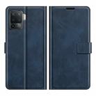 For OPPO A94 4G / F19 Pro Retro Calf Pattern Buckle Horizontal Flip Leather Case with Holder & Card Slots & Wallet(Blue) - 2