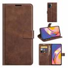 For OPPO A94 4G / F19 Pro Retro Calf Pattern Buckle Horizontal Flip Leather Case with Holder & Card Slots & Wallet(Dark Brown) - 1