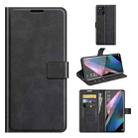 For OPPO Find X3 Pro / Find X3 Retro Calf Pattern Buckle Horizontal Flip Leather Case with Holder & Card Slots & Wallet(Black) - 1