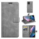 For OPPO Find X3 Pro / Find X3 Retro Calf Pattern Buckle Horizontal Flip Leather Case with Holder & Card Slots & Wallet(Grey) - 1