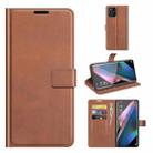 For OPPO Find X3 Pro / Find X3 Retro Calf Pattern Buckle Horizontal Flip Leather Case with Holder & Card Slots & Wallet(Light Brown) - 1