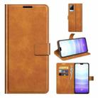 For vivo S9 Retro Calf Pattern Buckle Horizontal Flip Leather Case with Holder & Card Slots & Wallet(Yellow) - 1