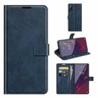 For Wiko Power U20 Retro Calf Pattern Buckle Horizontal Flip Leather Case with Holder & Card Slots & Wallet(Blue) - 1