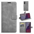 For Wiko Power U20 Retro Calf Pattern Buckle Horizontal Flip Leather Case with Holder & Card Slots & Wallet(Grey) - 1