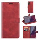 For Wiko Power U20 Retro Calf Pattern Buckle Horizontal Flip Leather Case with Holder & Card Slots & Wallet(Red) - 1