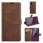 For Wiko Power U20 Retro Calf Pattern Buckle Horizontal Flip Leather Case with Holder & Card Slots & Wallet(Dark Brown) - 1