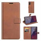 For Wiko Power U20 Retro Calf Pattern Buckle Horizontal Flip Leather Case with Holder & Card Slots & Wallet(Light Brown) - 1