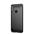 For Motorola Moto E7 Power MOFI Gentleness Series Brushed Texture Carbon Fiber Soft TPU Case(Black) - 1