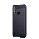 For Motorola Moto E7 Power MOFI Gentleness Series Brushed Texture Carbon Fiber Soft TPU Case(Blue) - 1