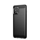 For Motorola Moto Edge S MOFI Gentleness Series Brushed Texture Carbon Fiber Soft TPU Case(Black) - 1