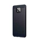 For Motorola Moto G Power 2021 MOFI Gentleness Series Brushed Texture Carbon Fiber Soft TPU Case(Blue) - 1