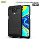 For Xiaomi Redmi Note 9s / Note 9 Pro / Note 9 Pro Max / Foco M2 Pro MOFI Gentleness Series Brushed Texture Carbon Fiber Soft TPU Case(Black) - 1