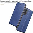 For Samsung Galaxy S21  5G  Retro Texture Magnetic Leather Case (Blue) - 4