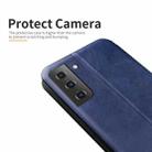 For Samsung Galaxy S21  5G  Retro Texture Magnetic Leather Case (Blue) - 7