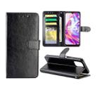 For vivo Y31S/Y52S/IQOO U3 5G Crazy Horse Texture Leather Horizontal Flip Protective Case with Holder & Card Slots & Wallet & Photo Frame(Black) - 1