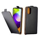 For Samsung Galaxy A52 5G /4G Business Style Vertical Flip TPU Leather Case with Card Slot(Black) - 1