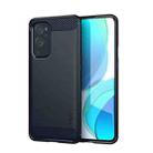 For OnePlus 9 MOFI Gentleness Series Brushed Texture Carbon Fiber Soft TPU Case(Blue) - 1