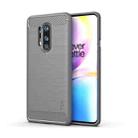 For OnePlus 8 Pro MOFI Gentleness Series Brushed Texture Carbon Fiber Soft TPU Case(Grey) - 1