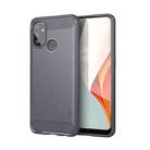 For OnePlus Nord N100 MOFI Gentleness Series Brushed Texture Carbon Fiber Soft TPU Case(Grey) - 1