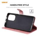 For Xiaomi Mi 11i / Poco F3 ENKAY Hat-Prince Horizontal Flip PU Leather Case with Holder & Card Slots & Wallet(Pink) - 4