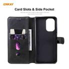 For Xiaomi Mi 11i / Poco F3 ENKAY Hat-Prince Horizontal Flip PU Leather Case with Holder & Card Slots & Wallet(Black) - 5