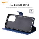 For Xiaomi Mi 11i / Poco F3 ENKAY Hat-Prince Horizontal Flip PU Leather Case with Holder & Card Slots & Wallet(Dark Blue) - 4