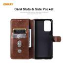 For Xiaomi Redmi Note 10 Pro / Note 10 Pro Max ENKAY Hat-Prince Horizontal Flip PU Leather Case with Holder & Card Slots & Wallet(Brown) - 4