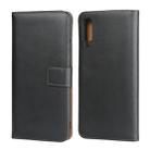 Horizontal Flip Leather Case for Galaxy A50, with Magnetic Buckle & Holder & Card Slots & Wallet(Black) - 1