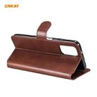 For Xiaomi Redmi Note 10 4G / Note 10S ENKAY Hat-Prince Horizontal Flip PU Leather Case with Holder & Card Slots & Wallet(Brown) - 3