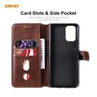 For Xiaomi Redmi Note 10 4G / Note 10S ENKAY Hat-Prince Horizontal Flip PU Leather Case with Holder & Card Slots & Wallet(Brown) - 5