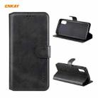 For Samsung Galaxy A02 / M02 EU Version ENKAY Hat-Prince Horizontal Flip PU Leather Case with Holder & Card Slots & Wallet(Black) - 1