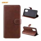 For Samsung Galaxy A32 4G ENKAY Hat-Prince Horizontal Flip PU Leather Case with Holder & Card Slots & Wallet(Brown) - 1