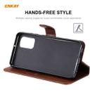 For Samsung Galaxy A32 4G ENKAY Hat-Prince Horizontal Flip PU Leather Case with Holder & Card Slots & Wallet(Brown) - 4