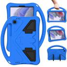 For Samsung Galaxy Tab A7 Lite 8.7(2021) T225 EVA Flat Anti Falling Protective Case Shell with Holder(Blue) - 1