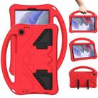 For Samsung Galaxy Tab A7 Lite 8.7(2021) T225 EVA Flat Anti Falling Protective Case Shell with Holder(Red) - 1