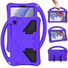 For Samsung Galaxy Tab A7 Lite 8.7(2021) T225 EVA Flat Anti Falling Protective Case Shell with Holder(Purple) - 1