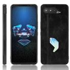 For Asus ROG Phone 5 Shockproof Sewing Cow Pattern Skin PC + PU + TPU Case(Black) - 1