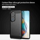For Huawei P50 Pro MOFI Gentleness Series Brushed Texture Carbon Fiber Soft TPU Case(Gray) - 2
