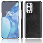 For OnePlus 9 Pro Shockproof Litchi Texture PC + PU Case(Black) - 1