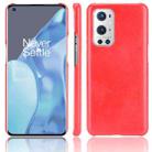 For OnePlus 9 Pro Shockproof Litchi Texture PC + PU Case(Red) - 1